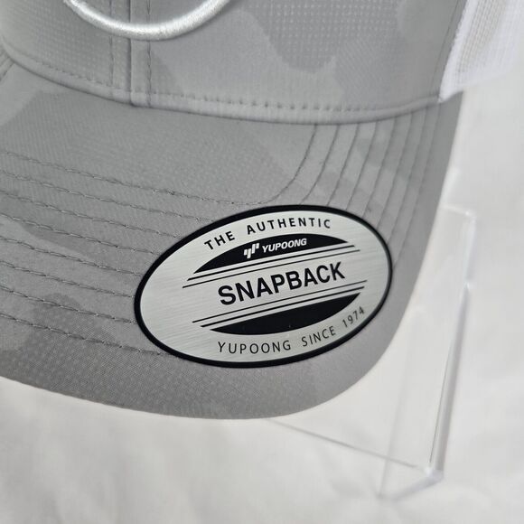 Hooey Trucker Hat O Classic Grey Camo White 2309T-GYWH Snapback Mid Profile NWT - Picture 6 of 12